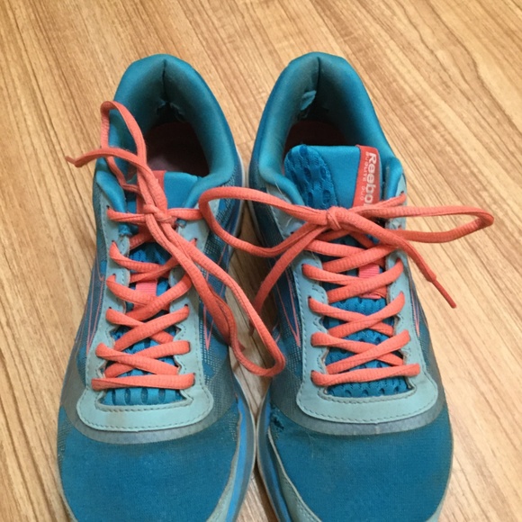 Pink and Blue Reebox Sneakers - Picture 2 of 2